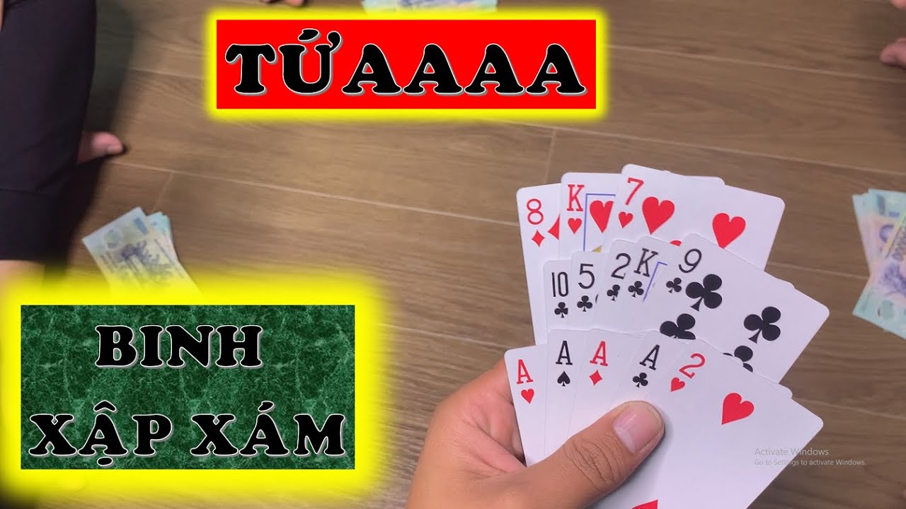 Trận Bài Binh Xập Xám Quá Đã - Tứ Quý Thùng Phá Sảnh Liên Tục Nhờ Bộ Máy Đánh Bài - YouTube